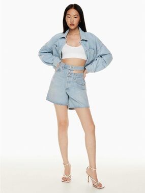 AGOLDE - Broken Waistband Jean Short